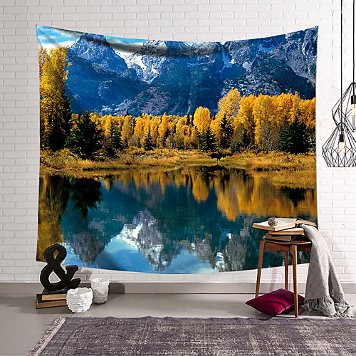 

Landscape Wall Tapestry Art Decor Blanket Curtain Hanging Home Bedroom Living Room Decoration Polyester Forest Lake