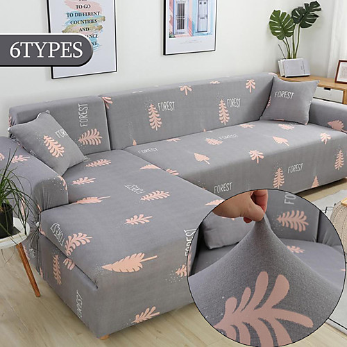 

Stretch Sofa Cover Slipcover Elastic Sectional Couch Armchair Loveseat 4 Or 3 Seater L Shape Soft Durable
