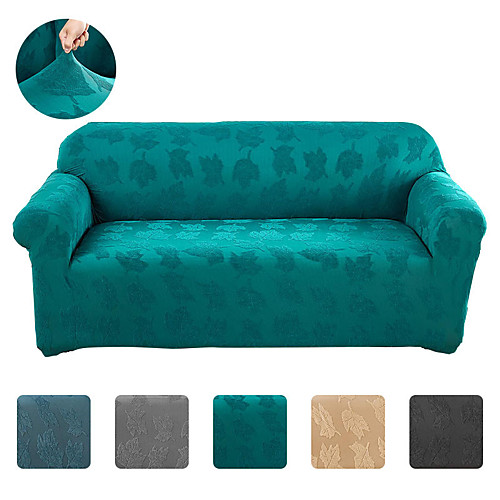 

Stretch Sofa Cover Slipcover Elastic Jacquard Sectional Couch Armchair Loveseat 4 Or 3 Seater L Shape Grey Plain Solid Color Soft Durable
