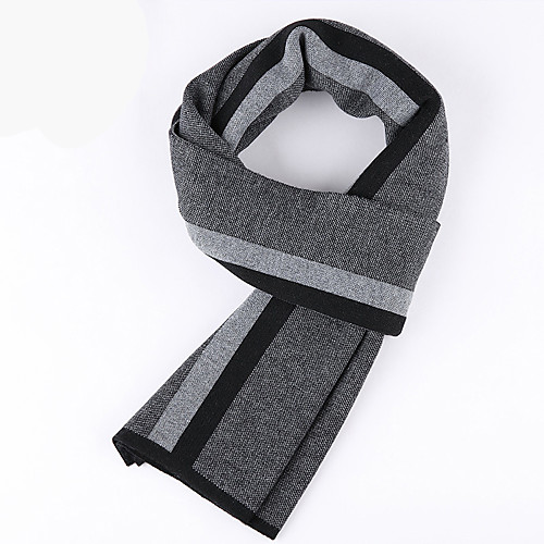 

Men's Rectangle Scarf Daily As Per Picture Scarf Color Block