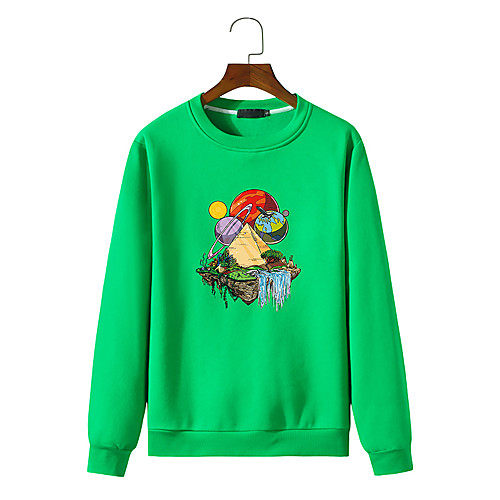 

Men's Sweatshirt Print Print Daily Hot Stamping Streetwear Hoodies Sweatshirts Wine Red Blue Purple