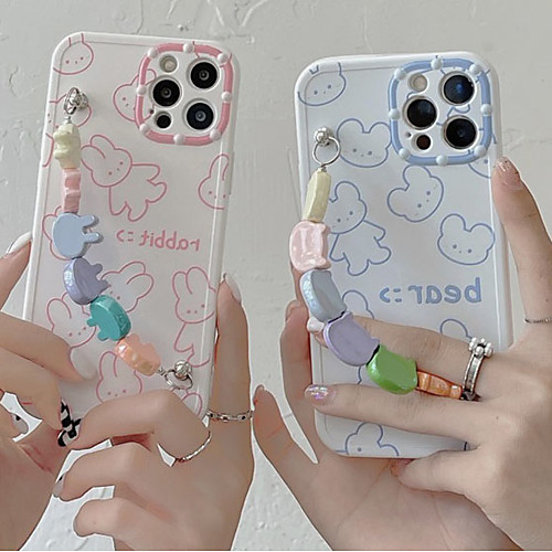 

Phone Case For Apple Back Cover iPhone 12 Pro Max 11 SE 2020 X XR XS Max 8 7 Shockproof Dustproof Cartoon Geometric Pattern TPU