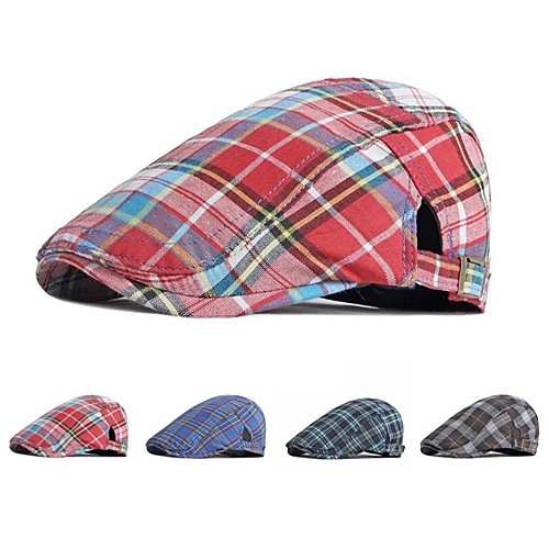 

Men's Protective Hat Party Dailywear Classic Retro Color Block Black Hat