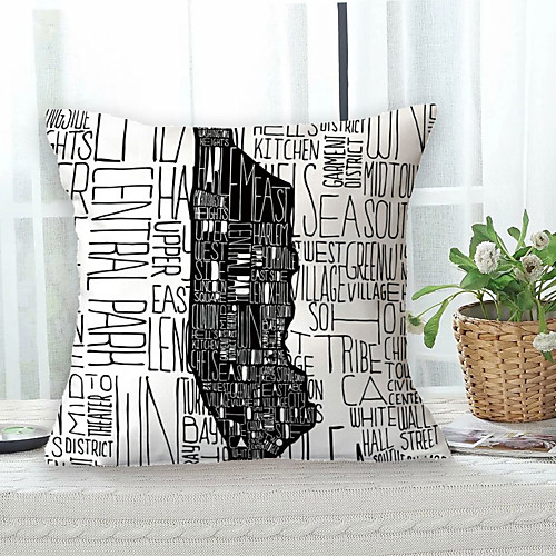 

Slogan Double Side Cushion Cover 1PC Soft Decorative Square Throw Pillow Cover Cushion Case Pillowcase for Bedroom Livingroom Superior Quality Machine Washable Outdoor Cushion for Sofa Couch Bed Chair
