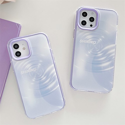 

Phone Case For Apple Back Cover iPhone 12 Pro Max 11 SE 2020 X XR XS Max 8 7 Shockproof Dustproof Lines / Waves TPU