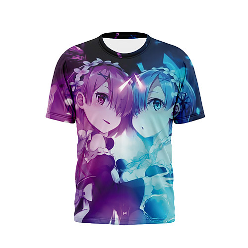 

Inspired by A different world from scratch Cosplay Anime Cartoon 100% Polyester Print 3D Harajuku Graphic T-shirt For Women's / Men's