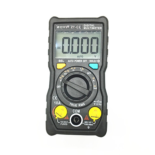 

ZT-C2 Digital Multimeter Temperature Auto Range True RMS intelligent NCV 4000 Counts AC/DC Voltage Current 40M Ohm