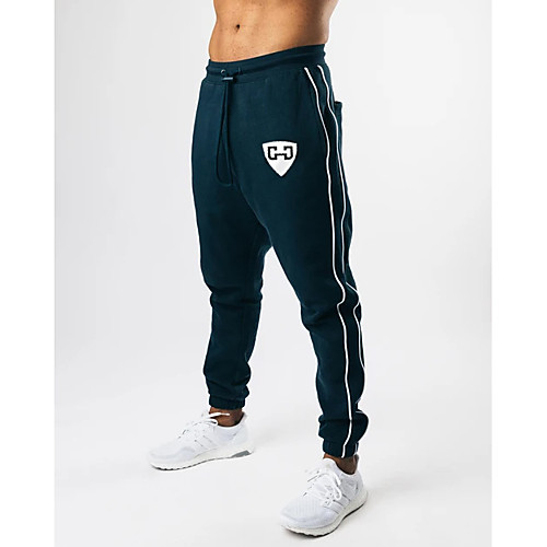 

Men's Athleisure Sports Outdoor Sports Casual Sports Pants Sweatpants Pants Letter Full Length Print Black / Red Black / White BlackGrey Navy Blue Coffee
