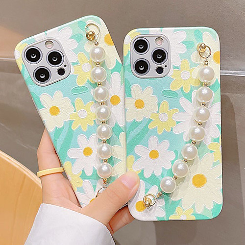 

Phone Case For Apple Back Cover iPhone 12 Pro Max 11 SE 2020 X XR XS Max 8 7 Shockproof Dustproof Geometric Pattern Flower TPU
