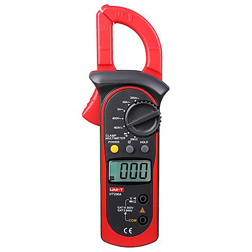 

Professional Digital Clamp Meters UNI-T UT200A Manual Range Multimeters LCD Backlight Ohm DMM DC AC Voltmeter Resistance Testers