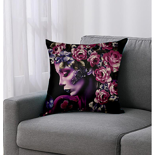 

Arty Woman Double Side Cushion Cover 1PC Soft Decorative Square Throw Pillow Cover Cushion Case Pillowcase for Bedroom Livingroom Superior Quality Machine Washable Outdoor Cushion for Sofa Couch Bed Chair