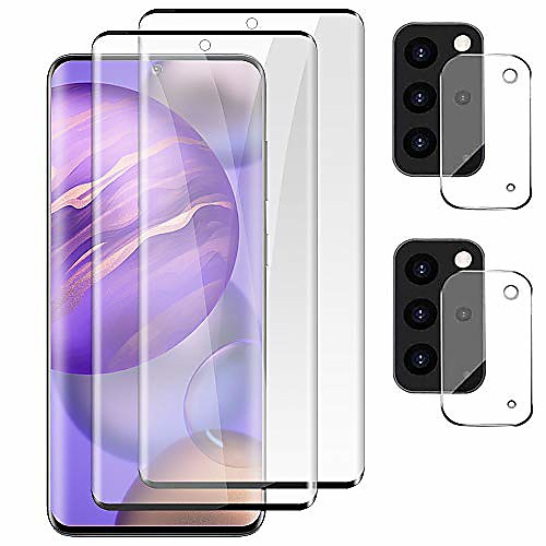 

(22) galaxy s20 plus 5g tempered glass screen protector support fingerprint reader, full coverage, easy install compatible with samsung galaxy s20 plus (6.7)