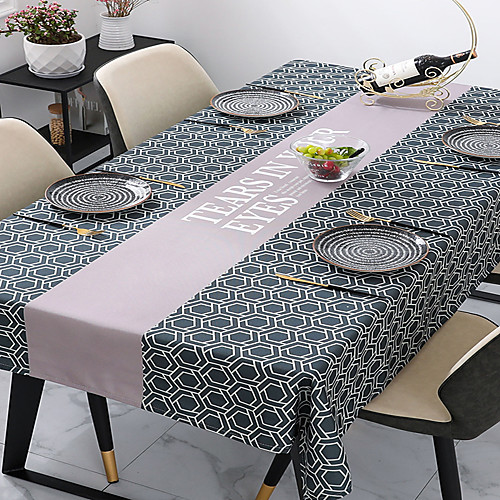 

Tablecloth Linens Waterproof Classic Printing Eco-friendly Table Cover Olive Table Decorations for Kitchen Dining Coffee Table Party Wedding Event