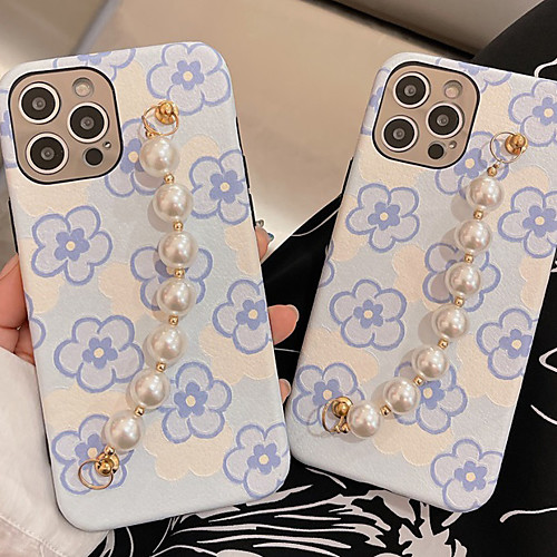 

Phone Case For Apple Back Cover iPhone 12 Pro Max 11 SE 2020 X XR XS Max 8 7 Shockproof Dustproof Geometric Pattern Flower TPU