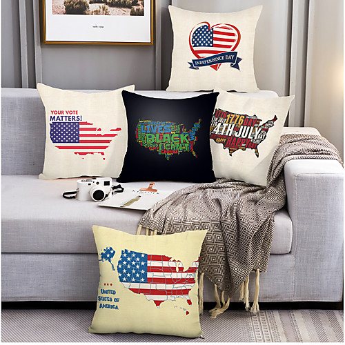 

Double Side Cushion Cover 5PC Soft Decorative Square Throw Pillow Cover Cushion Case Pillowcase for Bedroom Livingroom Superior Quality Machine Washable Outdoor Cushion for Sofa Couch Bed Chair