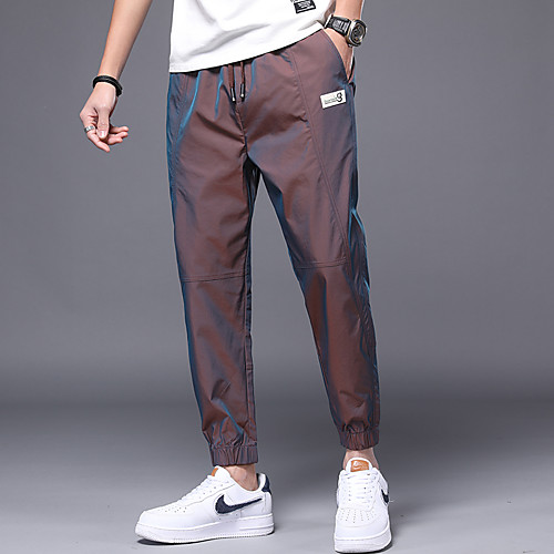 

Men's Chic & Modern Chino Casual Daily Chinos Capri shorts Pants Gradient Solid Color Ankle-Length Classic Drawstring ArmyGreen Wine Grey Black