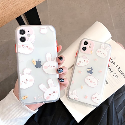 

Phone Case For Apple Back Cover iPhone 12 Pro Max 11 SE 2020 X XR XS Max 8 7 Shockproof Dustproof Cartoon Transparent TPU