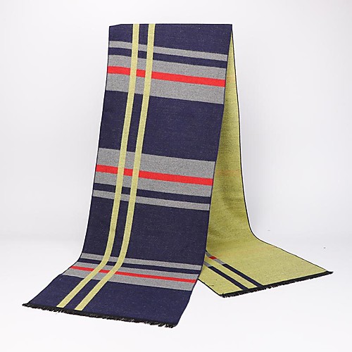 

Men's Rectangle Scarf Daily Wear As Per Picture Scarf Lattice