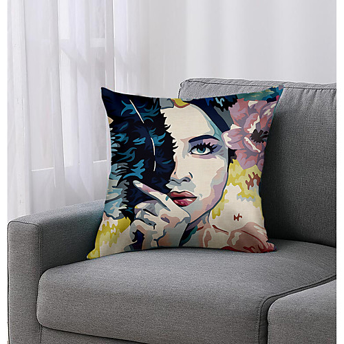 

Arty Woman Double Side Cushion Cover 1PC Soft Decorative Square Throw Pillow Cover Cushion Case Pillowcase for Bedroom Livingroom Superior Quality Machine Washable Outdoor Cushion for Sofa Couch Bed Chair