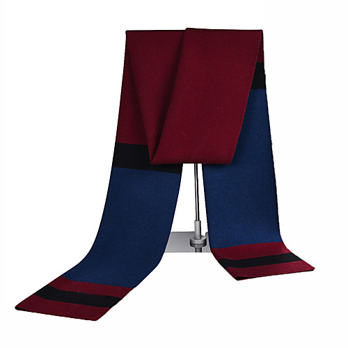 

Men's Rectangle Scarf Daily As Per Picture Scarf Color Block