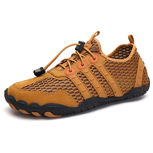 

Men's Unisex Trainers Athletic Shoes Sporty Athletic Water Shoes Mesh PU Non-slipping Gray Black Brown Summer