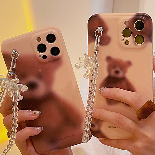 

Phone Case For Apple Back Cover iPhone 12 Pro Max 11 SE 2020 X XR XS Max 8 7 Shockproof Dustproof Cartoon Geometric Pattern Animal TPU