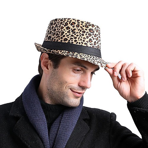 

Men's Protective Hat Party Dailywear Classic Retro Color Block Black Hat