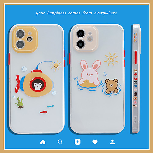 

Phone Case For Apple Back Cover iPhone 12 Pro Max 11 SE 2020 X XR XS Max 8 7 Shockproof Dustproof Cartoon TPU