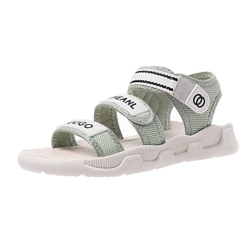 

Women's Sandals Flat Heel Open Toe Booties Ankle Boots Daily Home Elastic Fabric Solid Colored Gray Green White