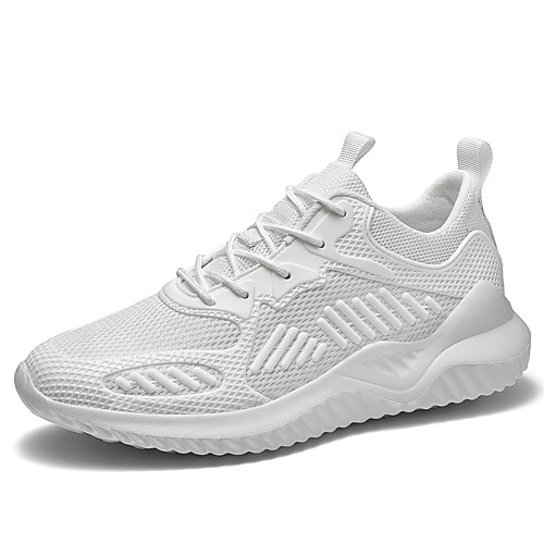 

Men's Unisex Trainers Athletic Shoes Sporty Outdoor Running Shoes Mesh Breathable Non-slipping White Black Spring Summer