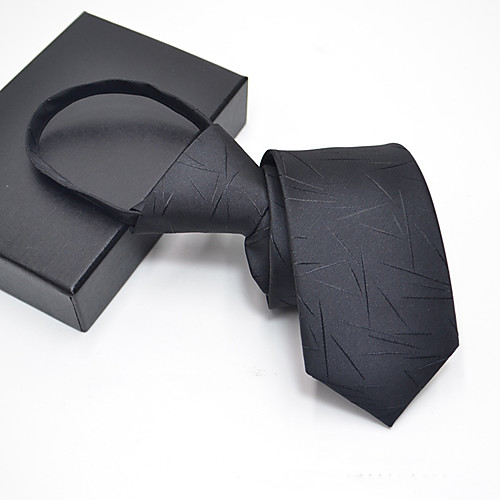 

Men's Party Necktie - Print Stylish / Pure Color / Zipper