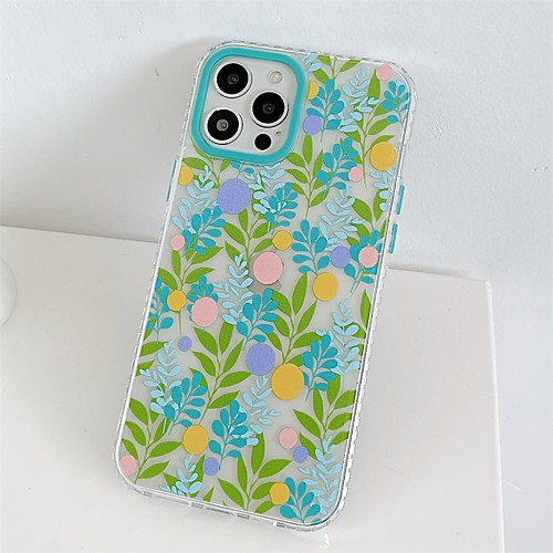 

Phone Case For Apple Back Cover iPhone 12 Pro Max 11 SE 2020 X XR XS Max 8 7 Shockproof Dustproof Cartoon Flower TPU