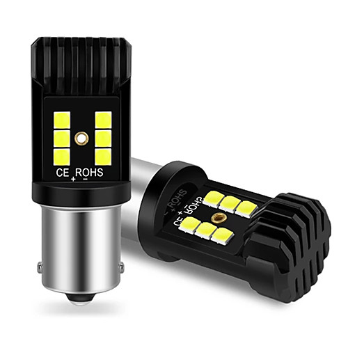 

OTOLAMPARA 21W LED Stop Light 1156 P21W BA15S LED BAU15S PY21W Car Turn Signal Light DC 9-18V 3030 SMD 1157 BAY15D P21/5W LED Signal Light Tri-colors Optional 2pcs