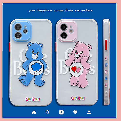 

Phone Case For Apple Back Cover iPhone 12 Pro Max 11 SE 2020 X XR XS Max 8 7 Shockproof Dustproof Cartoon Transparent TPU