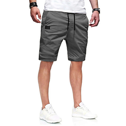 

Men's Casual Casual Daily Shorts Pants Solid Color Short Gray Khaki Green Black