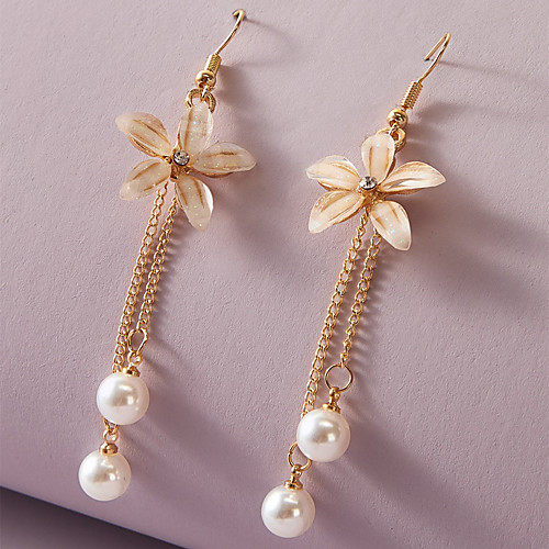 

Women's Drop Earrings Earrings Drop Holiday Princess Wedding Elegant Romantic Fashion Modern Sweet Earrings Jewelry Gold For Party Evening Date Birthday Beach 1 Pair
