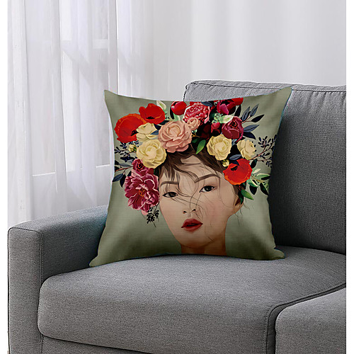 

Arty Woman Double Side Cushion Cover 1PC Soft Decorative Square Throw Pillow Cover Cushion Case Pillowcase for Bedroom Livingroom Superior Quality Machine Washable Outdoor Cushion for Sofa Couch Bed Chair