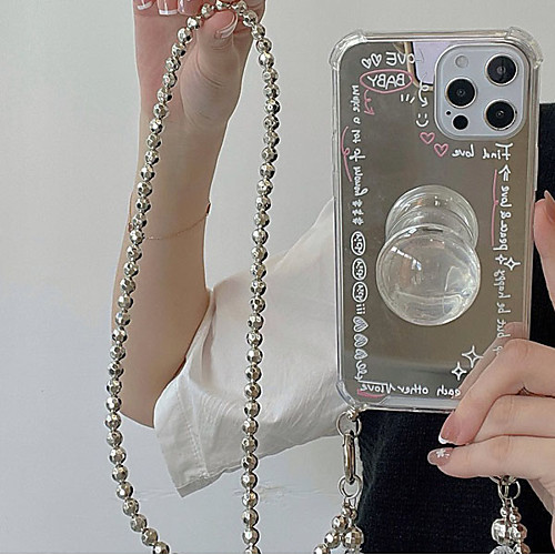 

Phone Case For Apple Back Cover iPhone 12 Pro Max 11 SE 2020 X XR XS Max 8 7 Shockproof Dustproof Word / Phrase Geometric Pattern TPU