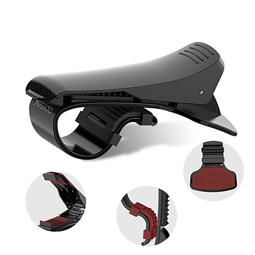 

Phone Holder Stand Mount Car Car Holder Phone Holder Buckle Type Adjustable Silicone ABS Phone Accessory iPhone 12 11 Pro Xs Xs Max Xr X 8 Samsung Glaxy S21 S20 Note20