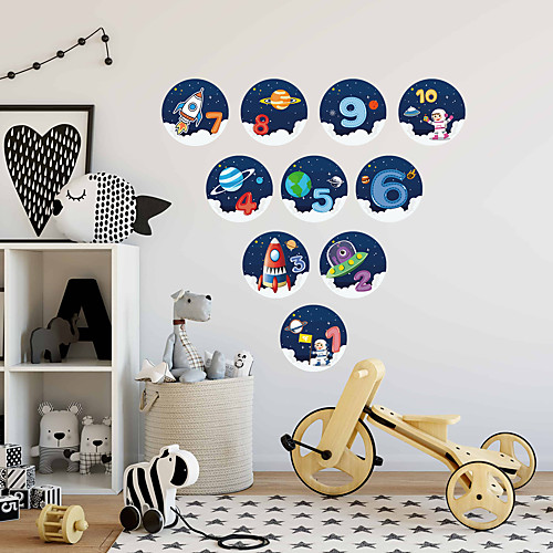 

Children's Cartoon Pattern Hopscotch Ground Stickers Kindergarten Early Education Interactive Decoration Travel Space Jump Grid Ground Decoration Stickers
