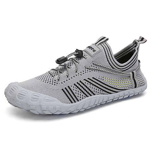 

Men's Unisex Trainers Athletic Shoes Sporty Athletic Water Shoes PU Tissage Volant Non-slipping Gray Black Dark Blue Color Block Summer