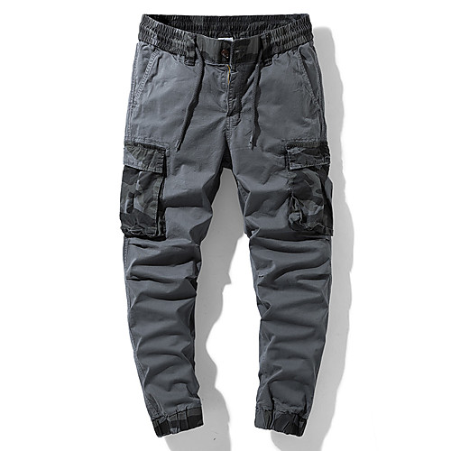 

Men's Chic & Modern Cargo Cycling Quick Dry Moisture Wicking Lightweight Breathable Soft Outdoor Sports Casual Daily Pants Pants Simple Solid Color Full Length Classic Drawstring Pocket Army Green