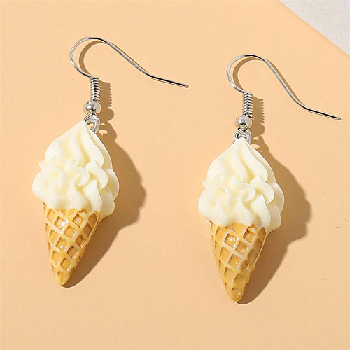 

Ice Cream Drop Earrings Earrings Fancy Fashion Modern Sweet Earrings Jewelry White For 1 Pair