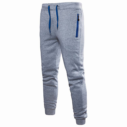 

Men's Casual / Sporty Chino Outdoor Sports Casual Sports Pants Chinos Pants Solid Color Full Length Sporty Zipper Pocket Light Grey Black Dark Gray Navy Blue