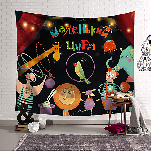 

Circus Wall Tapestry Art Decor Blanket Curtain Hanging Home Bedroom Living Room Decoration Polyester