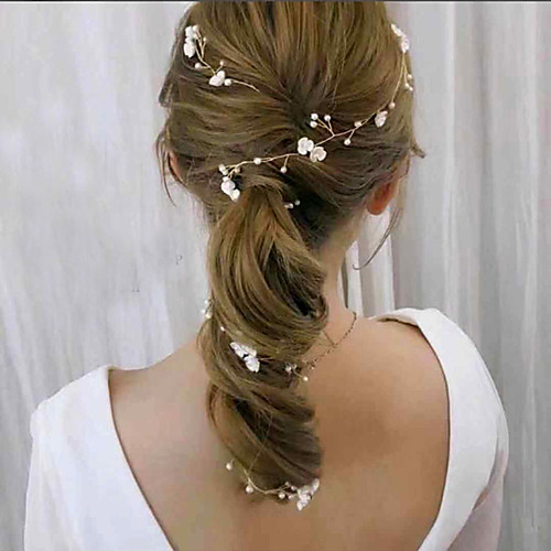 

Romantic Sweet Alloy Headbands / Headdress / Headpiece with Imitation Pearl 1 PC Wedding / Special Occasion Headpiece