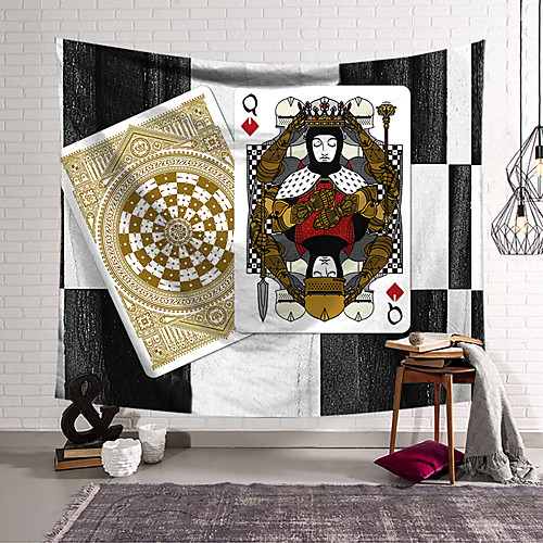 

Poker Card Wall Tapestry Art Decor Blanket Curtain Hanging Home Bedroom Living Room Decoration Polyester