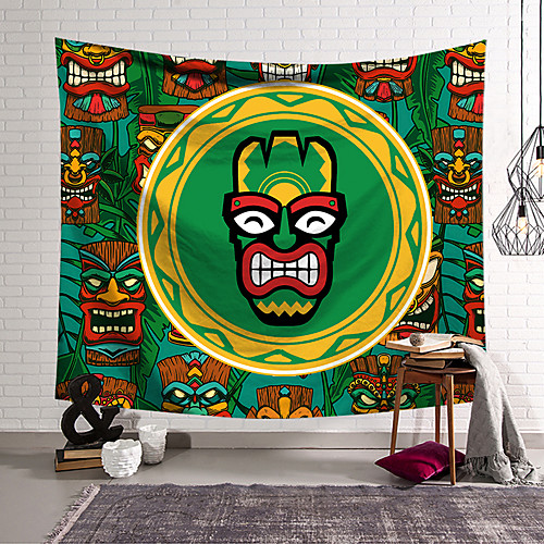 

Tiki African Wall Tapestry Art Decor Blanket Curtain Hanging Home Bedroom Living Room Decoration Polyester