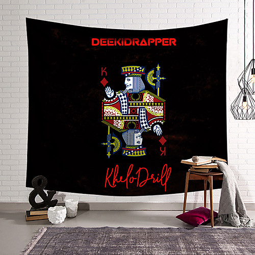 

Poker Card Wall Tapestry Art Decor Blanket Curtain Hanging Home Bedroom Living Room Decoration Polyester