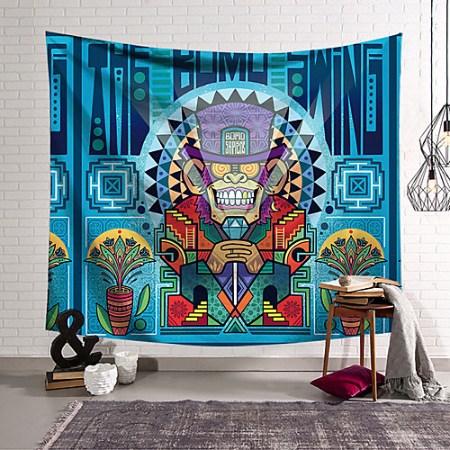 

Tiki African Wall Tapestry Art Decor Blanket Curtain Hanging Home Bedroom Living Room Decoration Polyester